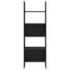 vidaXL Bogskab Sort eg 60 x 35 x 180 cm Konstrueret tr&aelig;