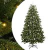 vidaXL Kunstigt juletr&aelig; med 300 LED'er Gr&oslash;n 240 cm PVC og metal