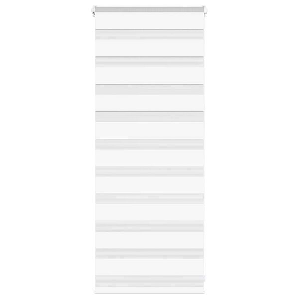 vidaXL zebragardin hvid 65x100 cm stofbredde 60,9 cm polyester