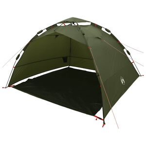 vidaXL 4-personers fisketelt quick release olivengr&oslash;n