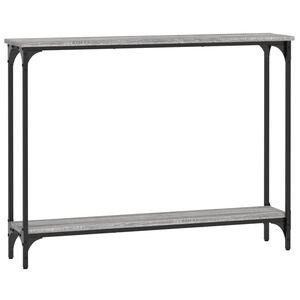 vidaXL konsolbord 100x22,5x75 cm konstrueret tr&aelig; gr&aring; sonoma-eg