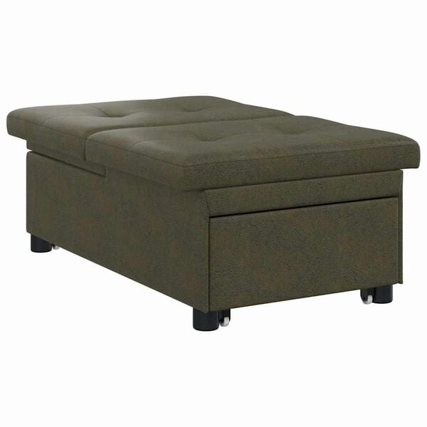 vidaXL Sovesofa Army Gr&oslash;n 194 x 67 x 82 cm Huahua Stof