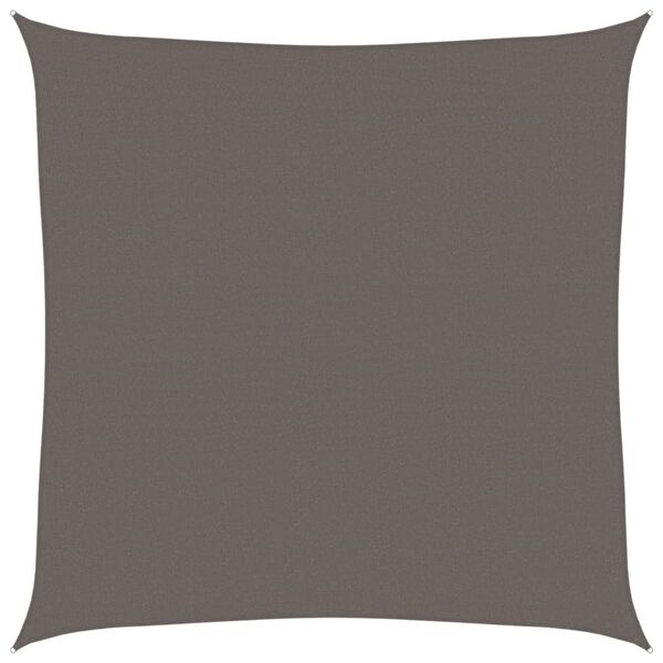vidaXL solsejl 6x6 m 160 g/m&sup2; HDPE antracitgr&aring;