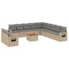 vidaXL havesofas&aelig;t 12 dele med hynder polyrattan beige