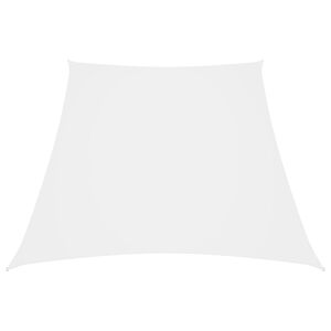 vidaXL solsejl 2/4x3 m trapezformet oxfordstof hvid
