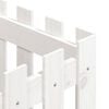 vidaXL plantekasse med stakitdesign 40x40x40 cm massivt fyrretræ hvid