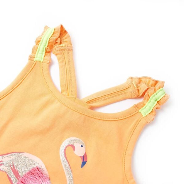 Tanktop til b&oslash;rn str. 140 orange