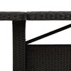 vidaXL havebord med akacietop 240x90x75 cm polyrattan sort