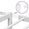vidaXL sengeramme 135x190 cm metal hvid
