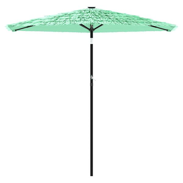 vidaXL haveparasol med st&aring;lstang 268x268x226 cm gr&oslash;n
