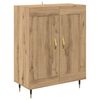 vidaXL Highboard 2 pcs Artisan Egetr&aelig; Konstrueret tr&aelig;
