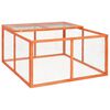 vidaXL kaninbur 124x120x60 cm massivt fyrretr&aelig;