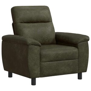 vidaXL Sofa Army Gr&oslash;n 95 x 90 x 95 cm Faux Suede L&aelig;der