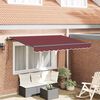 vidaXL Utr&aelig;kkelig Markise Bordeaux 350 x 200 x 165 cm Stof