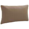 vidaXL Rygpude PUTTEN 100% polyester Gr&aring;brun 70 x 40 x 15 cm