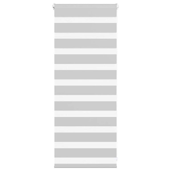 vidaXL zebragardin lysegrå 65x100 cm stofbredde 60,9 cm polyester