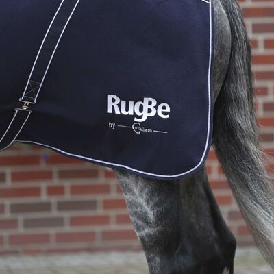 Covalliero fleecedækken til hest RugBe Classic 125 cm marineblå