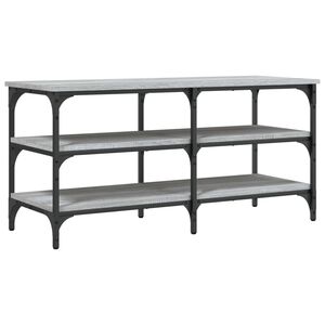 vidaXL skob&aelig;nk 100x38,5x49 cm konstrueret tr&aelig; gr&aring; sonoma-eg