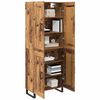 vidaXL Highboard Gammelt tr&aelig; 69,5 x 34 x 180 cm Konstrueret tr&aelig;