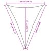 vidaXL solsejl 5x6x6 m 160 g/m&sup2; trekantet HDPE sandfarvet