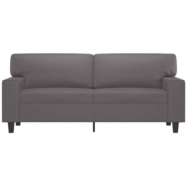 vidaXL 2-personers sofa 140 cm kunstlæder grå