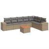 vidaXL sofas&aelig;t til haven 8 dele med hynder polyrattan beige