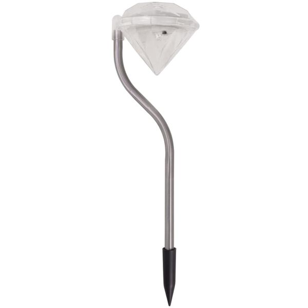 vidaXL soldrevne LED-havelamper 6 stk. 9x7,8x29,5 cm