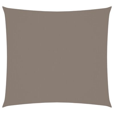 vidaXL solsejl 2x2 m firkantet oxfordstof gråbrun
