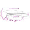 vidaXL daybed med udtr&aelig;k og skuffer 80x200 cm stof sort