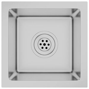 vidaXL håndlavet køkkenvask rustfrit stål