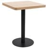 vidaXL bistrobord 60x60 cm MDF lysebrun