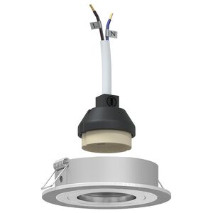 vidaXL Spotlights med spotlights 6 pcs Sølv 9 x 9 x cm Aluminium