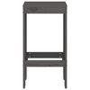 vidaXL barstole 2 stk. 40x36x75 cm massivt fyrretr&aelig; gr&aring;