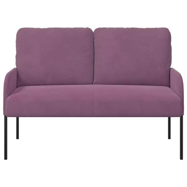 vidaXL Sofaer med pude 110cm Lilla Krydsfin&eacute;r