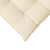 vidaXL S&aelig;depuder 4 pcs Creme 40 x 40 x 6 cm Velourstof