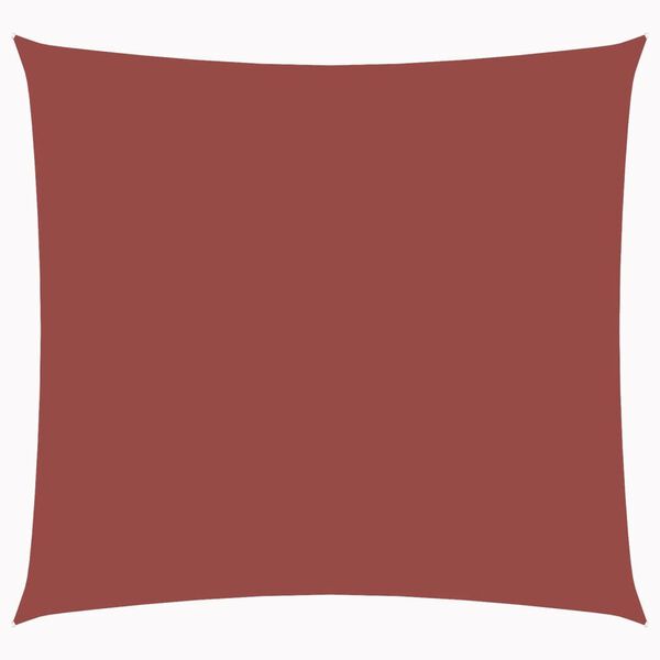 vidaXL solsejl Oxford-stof firkantet 3,6 x 3,6 m terracotta