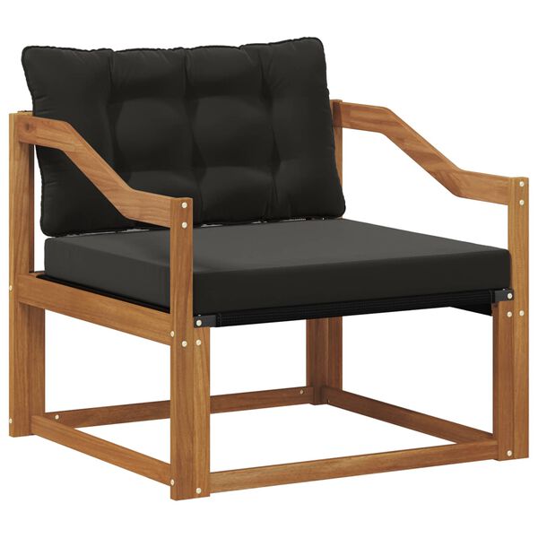 vidaXL Udend&oslash;rs sofagruppe Massiv akacietr&aelig; og Textilene Naturfarvet