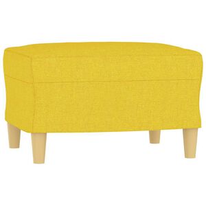 vidaXL fodskammel 60x50x41 cm stof gul