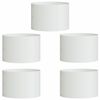 vidaXL Plante ring 5 pcs Hvid 30 x 30 x 20 cm Koldvalset st&aring;l
