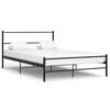 vidaXL sengestel 160 x 200 cm metal sort