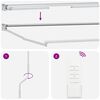 vidaXL Elektrisk Utr&aelig;kkelig Markiseramme Hvid 4 x 2 m Aluminium