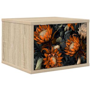 vidaXL V&aelig;gmonteret natbord LOCHEM Sonoma-eg 36 x 33 x 25 cm