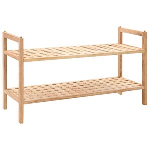 vidaXL skoreol massivt valn&oslash;ddetr&aelig; 69 x 26 x 40 cm