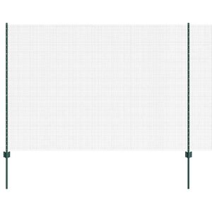 vidaXL Svejsest&aring;lhegn med stolpe 10 x 1,5 m (B x H) PVC-belagt st&aring;l