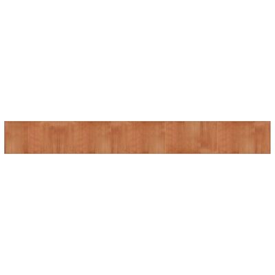 vidaXL gulvtæppe 60x500 cm rektangulær bambus brun