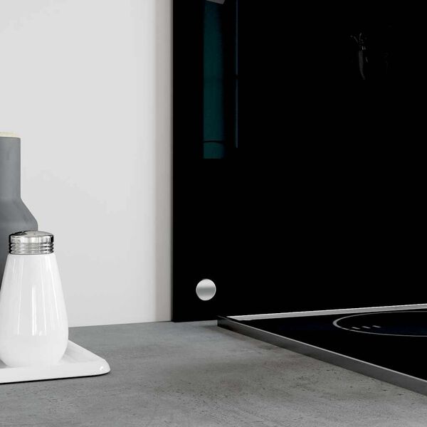 vidaXL st&aelig;nkplader 2 stk. 70x40 cm h&aelig;rdet glas sort