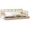 vidaXL daybed med skuffer 90x190 cm massivt fyrretr&aelig;