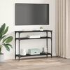 vidaXL Konsolbord med hylde Sort eg 100 x 29 x 75 cm Konstrueret tr&aelig;