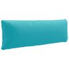 vidaXL Rygpude PUTTEN 100% polyester Turkis 120 x 40 x 15 cm