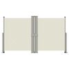 vidaXL sammenrullelig sidemarkise 140x1200 cm cremefarvet